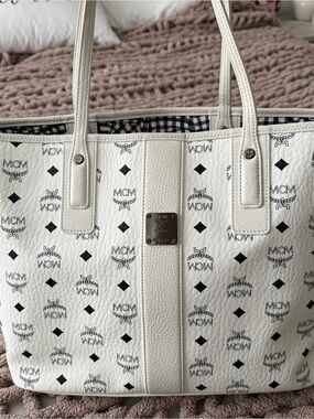 MCM White Tote
